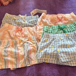 Old Navy Kids Gingham and Striped Sleep Shorts Set